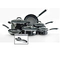 Farberware Millennium Nonstick Aluminum 12-piece Black Cookware Set