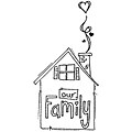Itty Bitty 'Our Family' Rubber Stamp