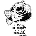 Itty Bitty 'A Thing Of Beauty' Rubber Stamp
