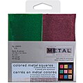 Walnut Hollow Pink and Green 4-inch Metal Squares (Pack of 8)