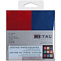 Red and Blue 40-gauge Metal Squares (Pack of 8)