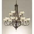 Tres Chic Belle Fluer 16-light Copper Chandelier