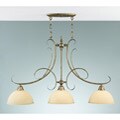 Hummingbird 3-Light Silver Billiard Chandelier
