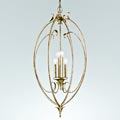 Hummingbird 4-Light Silver Cage Chandelier