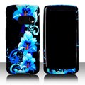 Premium LG Rumor Touch (LN510) Blue Flower Protector Case