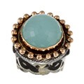 Byzantine Jewelry Simulated Chalcedony Ring