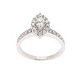 14k White Gold 3/5ct TDW Marquise Diamond Engagement Ring (H-I, I1-I2)