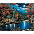 Paint By Number 'Lakeside Cabin' Kit