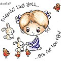 Crafter's Companion S.W.A.L.K. 'Friends Like You' Rubber Stamp