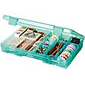 Art Bin Translucent Teal 4-19-compartment Solutions Box