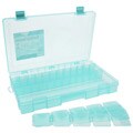 Art Bin Translucent Teal 3-25-compartment Solutions Box