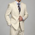 Calvin Klein Men's 2-button Flat Front Suit