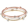 Celeste Tri-color Crystal Bangle Bracelets (Set of 3)