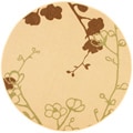 Indoor/ Outdoor Natural/ Olive Rug (5'3 Round)