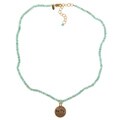 14k Gold over Sterling Silver 'Faith' Apatite Necklace