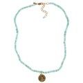 14k Gold over Sterling Silver 'Believe' Apatite Necklace