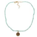14k Gold over Sterling Silver 'Love' Apatite Necklace