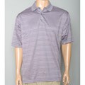 Aureus Men's Orchid Shadow Stripe Golf Polo