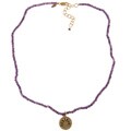 14k Gold over Sterling Silver Amethyst Necklace