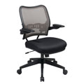 Office Star Deluxe Latte AirGrid Back and Black Mesh Seat Chair