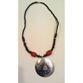 Recycled Aluminum Beaded Circle Necklace (Kenya)