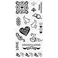 Fiskars Cloud 9 15-piece Wedding Clear Stamps