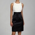 Adrianna Papell Women's Ruffled Chiffon Bodice Evening Dress