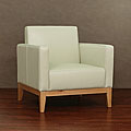 Manhattan Cream Leather Chair