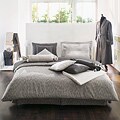 Luxury Flannel Charcoal King-size 3-piece Duvet Cover Set