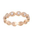 14k Rose Gold 2/5ct TDW Diamond Eternity Wedding Band (H-I, I1)