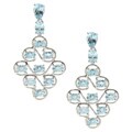 Sterling Silver Blue Topaz Dangle Earring
