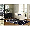 Hand-hooked Alexa Mod Trellis Rug (3'6 x 5'6)