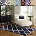 Hand-hooked Alexa Moroccan Trellis Rug (5' x 8')