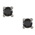 Sterling Silver 1/5ct TDW Black Diamond Stud Earrings