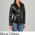 Tibor Women's Leather Zip-up Jacket