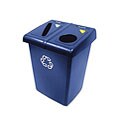 Rubbermaid 46-gallon Glutton Plastic Rectangle Blue Recycling Station