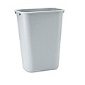 Rubbermaid Grey Soft Molded Plastic Wastebasket