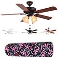 New Image Concepts 4-light Girly Love Blade Ceiling Fan