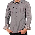 191 Unlimited Men's Grey Button-down Shirt