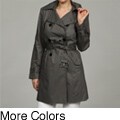Kenneth Cole Women's Belted Front Trench Coat