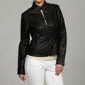 Black Rivet Women's Zip Front Jacket