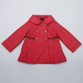 London Fog Toddler Girl's Red Belted Wool Coat FINAL SALE