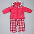 Osh Kosh Girl's 2-pc Cherry Pink Snowsuit