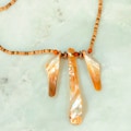 Brown Lip Shell Dangles and Coco Bead Necklace (Philippines)
