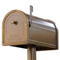 Avalon Bronze Post-mount Mailbox