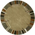 Hand-tufted Paragon Brown Wool Rug (8' Round)