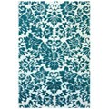 Hand-tufted Fenway Aqua Wool Rug (8' x 11')