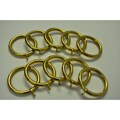 Solid Brass 1.25-inch Drapery Rings (Pack of 10)