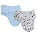 Summer Infant SwaddleMe Blankets in Blue Sport (Pack of 2)