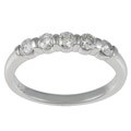 10k White Gold 1/2ct TDW Diamond 5-stone Band (H-I, I2-I3)